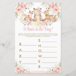 Animais da Floresta Esmagam Floral O que está no S