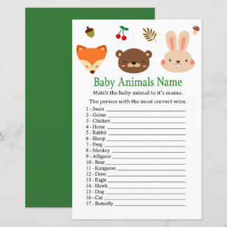 Animais da Floresta Nome