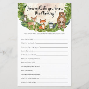 Animais da Floresta Quão Bem Você Conhece a Mamãe