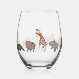 Animais da Savana (Elefante, Girafa, Crocodilo & R