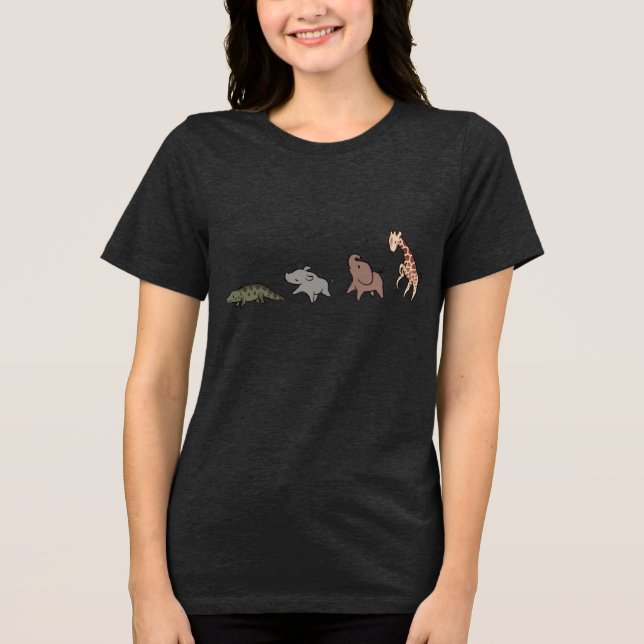 Animais da Savana (Elefante, Girafa, Crocodilo & R (Frente)