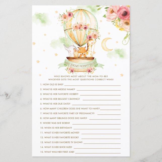 Animais De Balões De Ar Quente Que Conhecem O Melh (Frente)