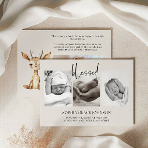 Animais de Berçário Fofos Vintage Anúncio de Bebê