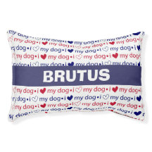 Cama para Cachorro "Eu Amo meu Cachorro"