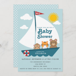 Animais de estimação no convite a Chás de fraldas