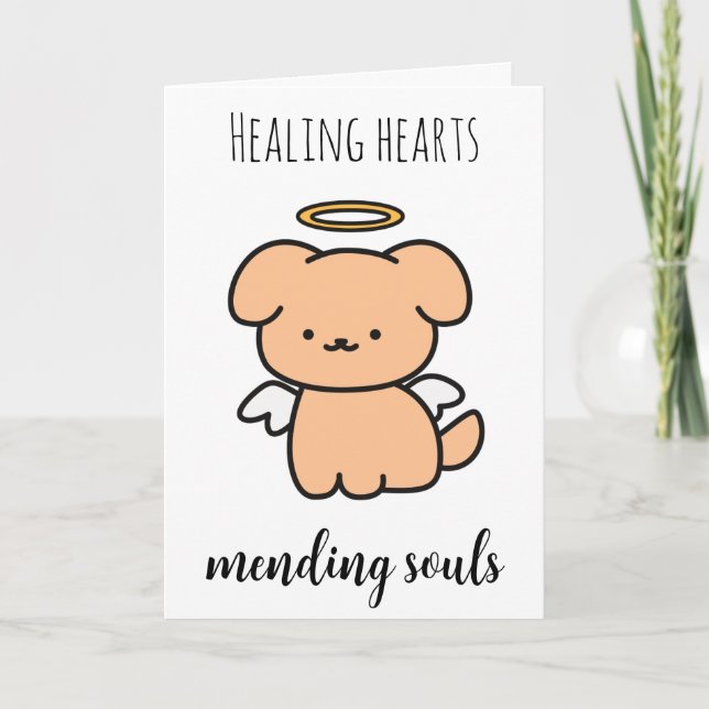 animais de estimação perda de cartões de compaixão (Frente)