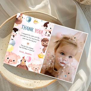 Animais de Exploração Balões Cartões de agradecime