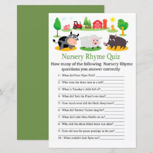 Animais de exploração Enfermeiro Rhyme jogo de chá