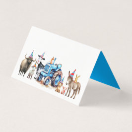 Animais De Exploração Festas de aniversário Cartõe