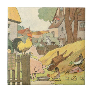 Animais de fazenda do livro da história das