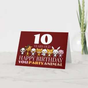 Animais de festa, Cartão de saudação de anivers