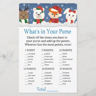 Animais de inverno O que há no seu jogo