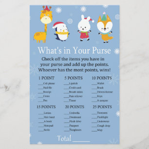 Animais de inverno O que há no seu jogo