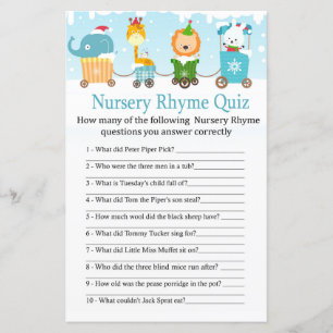 Animais de Natal treinam Nursery Rhyme Quiz