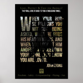 Animais de proteção - Poster