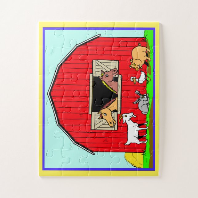 Animais de quinta e celeiro, Quebra-cabeça de porç (Vertical)