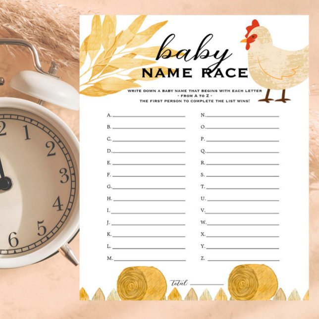 Animais do Barnyard - Jogo da Corrida do Nome do C (Criador carregado)