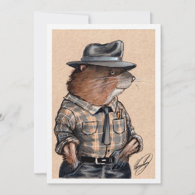 Animais do Big Rock: E. Muskrat (Frente)