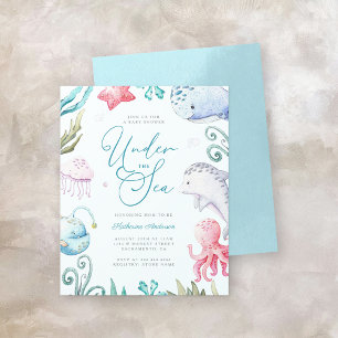 Animais Do Oceano Orçamental Sob O Chá de fraldas