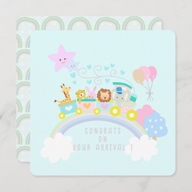 Animais do trem azul (Frente/Verso)