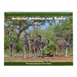 Animais e Aves Africanos Calendário 2027