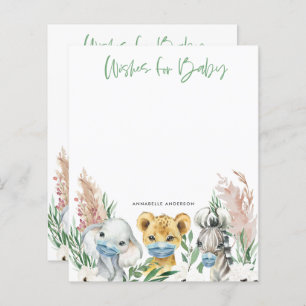 Animais em máscara desejos neutros em termos de gê