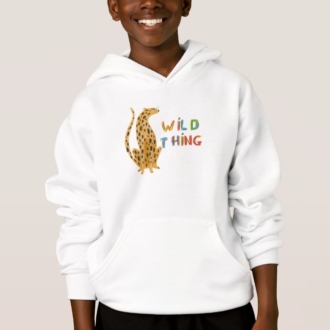 Animais Engraçados Crianças Hoodie (Frente)