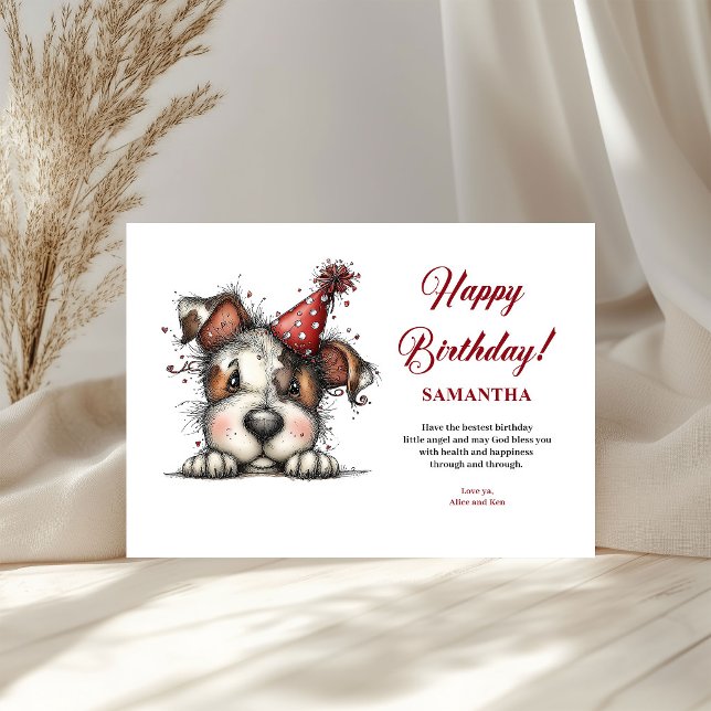 Animais Excêntricos cartão de saudação personaliza (Quirky Animals Personalized kids greeting card)