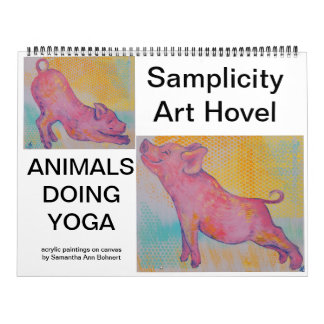 Animais Fazendo Calendário de Yoga