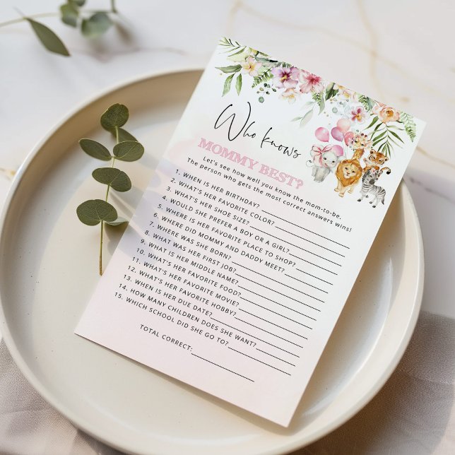 Animais Floral safari que conhecem o melhor jogo d (Criador carregado)