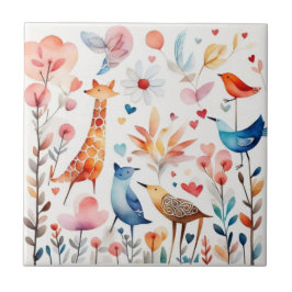 Animais lindos no jardim