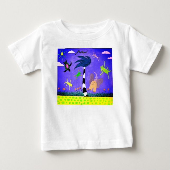 Animais Na Camisa De Vento (Frente)