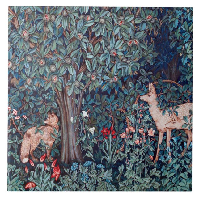 Animais na Floresta, William Morris (Frente)