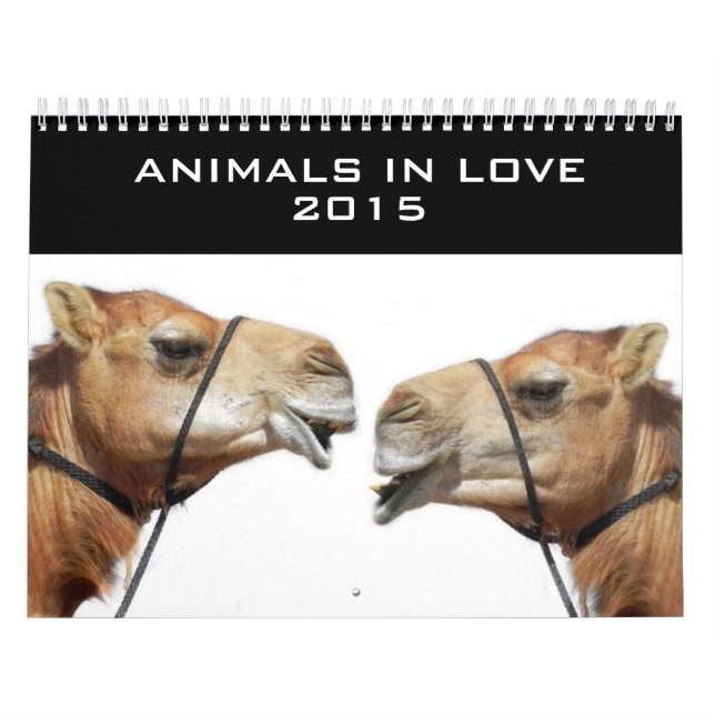 Animais no calendário 2015 do amor | (Capa)