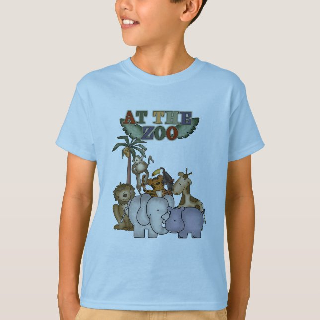 Animais no camiseta e nos presentes do jardim (Frente)