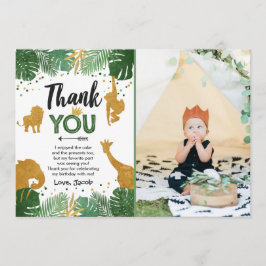 Animais o selvagem dos cartões de agradecimentos