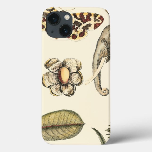 Animais Partilhados Pintados em Fundo de Creme (Verso)