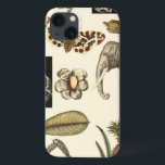 Animais Partilhados Pintados em Fundo de Creme<br><div class="desc">As maravilhas da natureza são mostradas nesta peça pelo Vision Studio. Os insetos assustadores misturam-se com um elefante,  uma borboleta e outros animais cortados. Se você ama a natureza,  este é o impressão para você!</div>