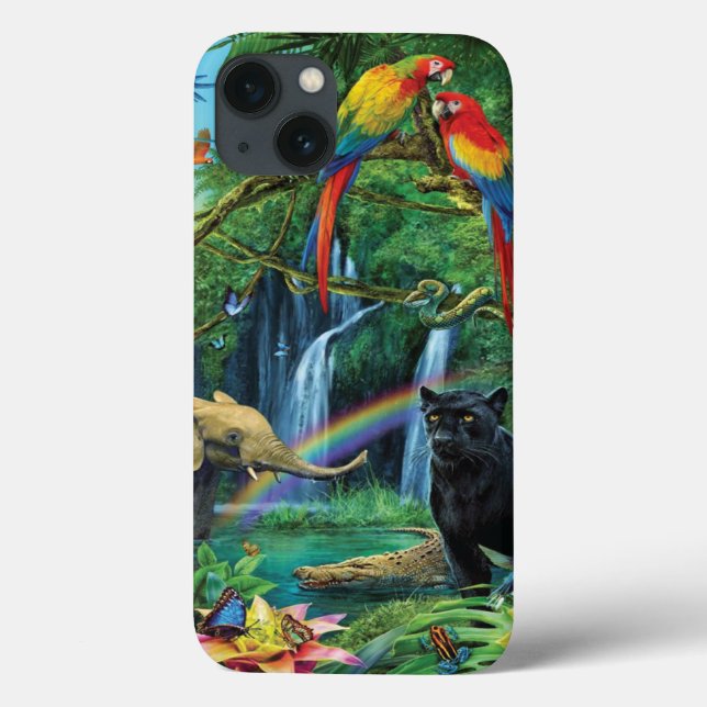 Animais que vivem juntos travesseiros decorativos (Verso)