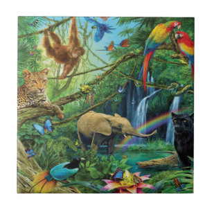 Animais que vivem juntos travesseiros decorativos