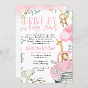 Animais Safari Conduzem Por Convites Para Bebês