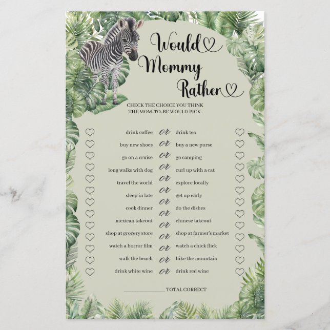 Animais Safari Selvagens Iriam Mamãe de caça (Frente)