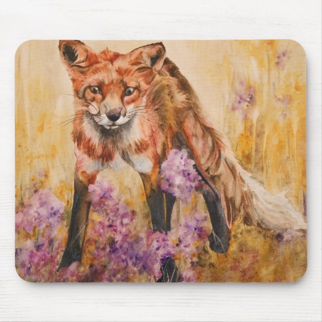 Animais selvagens Mousepad da aguarela dos animais (Frente)