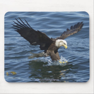 Animais selvagens Mousepad da águia americana da