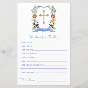 Animais Selvagens Prendem Batismo Desejo para Bebê