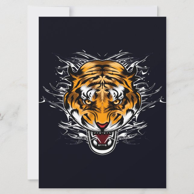 Animais Tigre Fofo | Na Parede da Banheira (Frente)