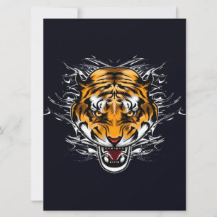 Animais Tigre Fofo Na Parede da Banheira