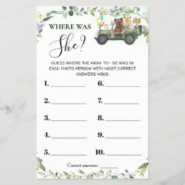 Animais Woodland Onde Estava O Cartão De Jogo De C