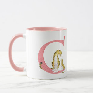 Animal ABC C é para caneca chita