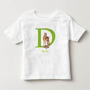 Animal ABC D é para camiseta dik-dik